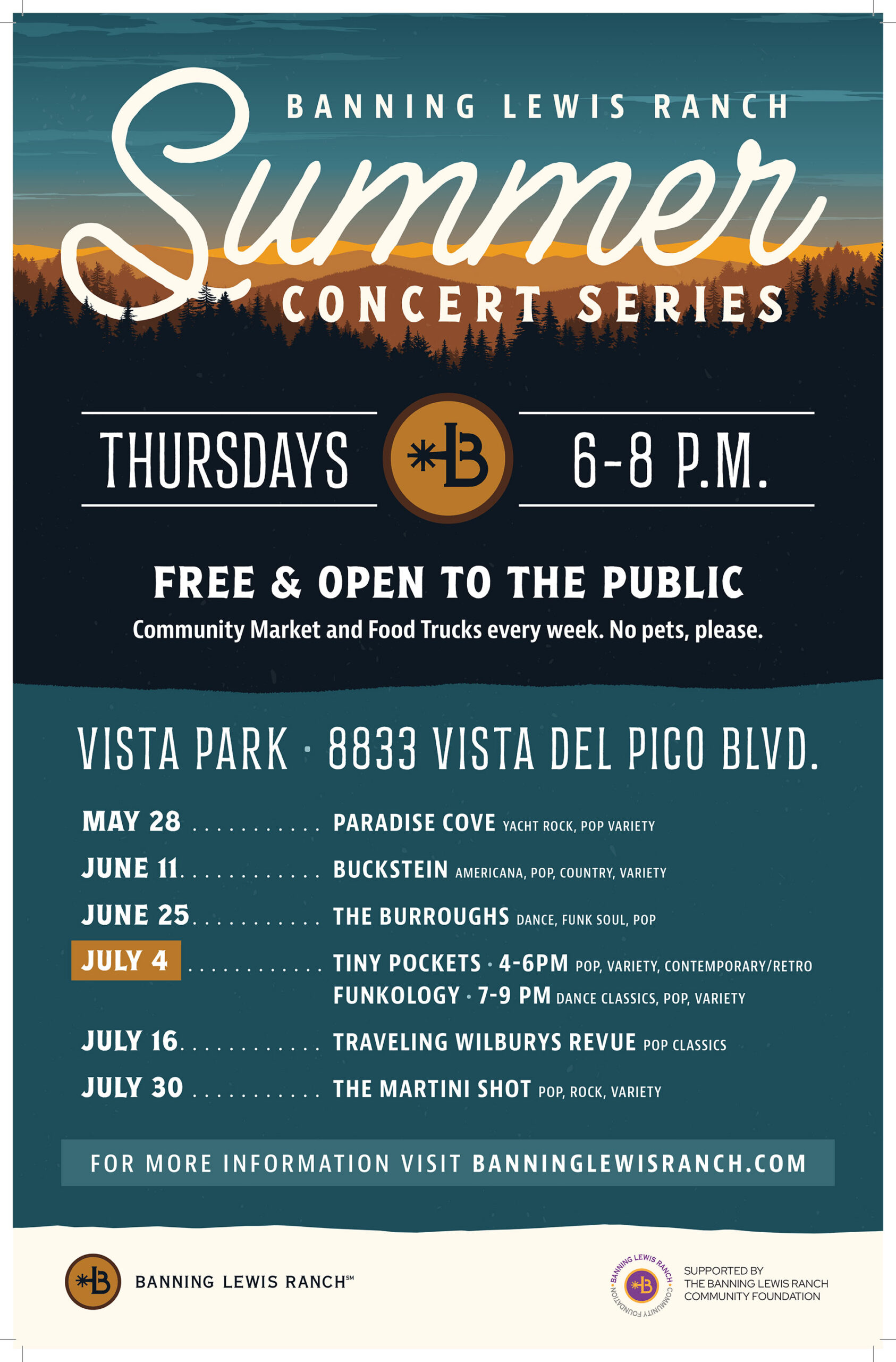 2026 Summer Concert Series Poster